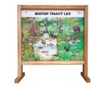 Stolní biotop s magnety - Tmavý les SK