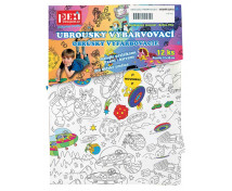 Vybarvovací ubrousky - Vesmír, 12 ks