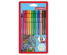 STABILO Pen 68 - fixy, 12 barev
