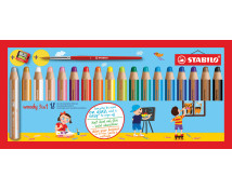 STABILO Woody 3in1 - multifunkční pastelky, 18 barev