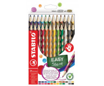 STABILO EASYcolors - ergonomicky tvarované pastelky pro praváky, 24 barev
