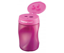 STABILO EASY - ořezávátko se zásobníkem pro praváky, růžové