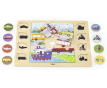 Puzzle Najdi a přiřaď - Doprava