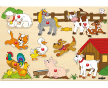Vkládací puzzle - Farma