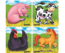 Sada puzzle - zvířata z farmy