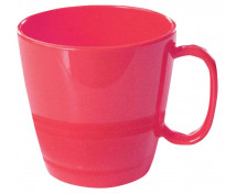 Hrnek s ouškem, 0,23 l - červený, 1 ks