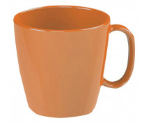 Hrnek s ouškem, 0,23 l - oranžový, sada 5 ks