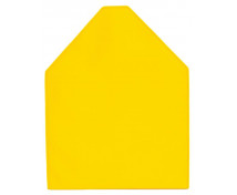 Filcový panel Domeček - žlutý