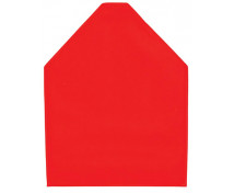 Filcový panel Domeček - červený
