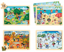 Puzzle set - Roční období a udržitelný svět