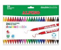 ALPINO fixy Double, 24 ks