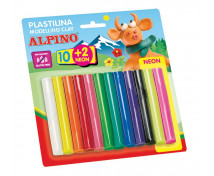 ALPINO Plastelína ve válečcích, 12 barev