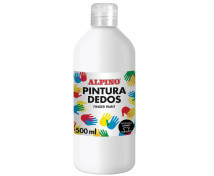 ALPINO Prstové barvy v lahvi, 500 ml - bílá