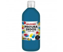 ALPINO Prstové barvy v lahvi, 500 ml - modrá