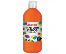 ALPINO Prstové barvy v lahvi, 500 ml - oranžová