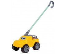 Auto na tyči, žluté
