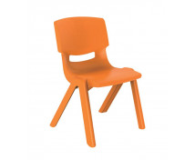 Židlička plastová, 30 cm, oranžová