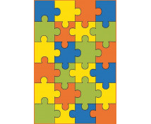 Koberec Puzzle, 2x3 m