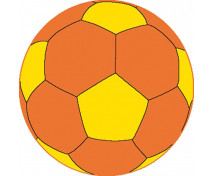Koberec Míč - oranžový, ø 1,2 m