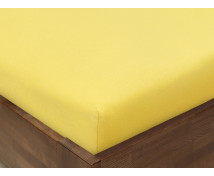 Napínací prostěradlo JERSEY, 120 x 60 cm, žluté