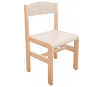 Dřevěná židle Extra BUK, 21 cm, cappuccino