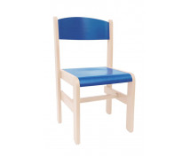 Dřevěná židle JAVOR EXTRA 38 cm modrá
