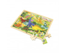 Dřevěné puzzle – Svět dinosaurů, 48 dílků