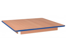 Stolní deska 18 mm, BUK, čtverec 80x80 cm,  modrá