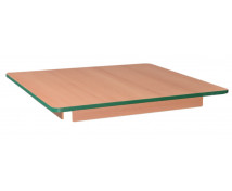 Stolní deska 18 mm, BUK, čtverec 80x80 cm, zelená