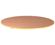 Stolní deska 18 mm, BUK, kruh 90 cm, žlutá