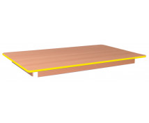 Stolní deska 18 mm, BUK, obdélník 125x80 cm, žlutý