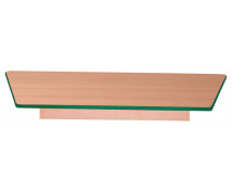Stolní deska 18 mm, BUK, lichoběžník,  zelená
