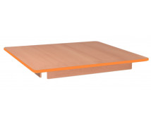 Stolní deska 18 mm, BUK, čtverec 80x80 cm, oranžová