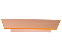 Stolní deska 18 mm, BUK, lichoběžník,  oranžová
