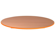 Stolní deska 18 mm, BUK, kruh 90 cm, oranžová