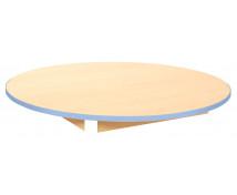 Stolní deska 18 mm, JAVOR, kruh 125  cm, modrá