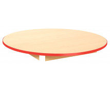 Stolní deska 18 mm, JAVOR, kruh 125  cm, červená