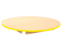 Stolní deska 18 mm, JAVOR, kruh 125  cm,  žlutá