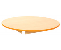 Stolní deska 18 mm, JAVOR, kruh 125  cm,  oranžová