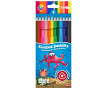 Trojhranné pastelky, 12ks