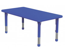 Stol.deska plast.obdelník. modrá