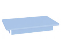 Barevná stolní deska 18 mm, čtverec 80x80 cm, modrá