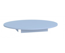 Barevná stolní deska 18 mm, kruh 90 cm, modrá