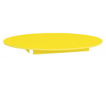 Barevná stolní deska 18 mm, kruh 90 cm, žlutá