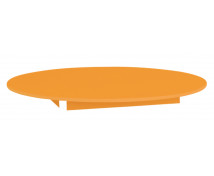 [Barevná stolní deska 18 mm, kruh 90 cm, oranžová]