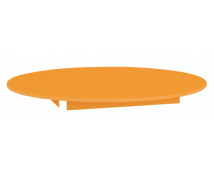 Barevná stolní deska 18 mm, kruh 90 cm, oranžová