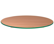 [Stolní deska 18 mm, BUK, kruh 125 cm,  zelená]