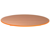 Stolní deska 18 mm, BUK, kruh 125 cm, oranžová