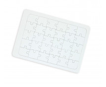 Bílé puzzle A4
