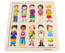 Přiřazovací puzzle-Děti různých koutů světa